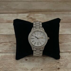 Women's Cristal Diamond (1/8 ct. t.w.) Stainless Steel Watch 38mm NWT $445